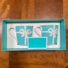 ティファニーマグカップブルーリボン