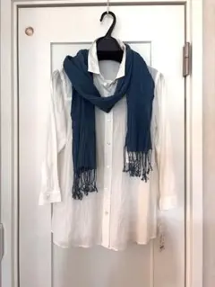 新品 レナウン SIMPLE LIFE ストール ブルー系のサムネイル