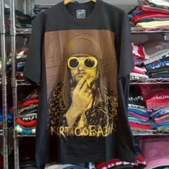 ニルヴァーナ カート・コバーン 両面プリント バンドＴシャツ L