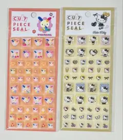 タイルシール カットピースシール キティ ウサハナ