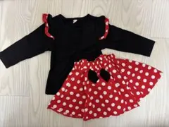 【即日発送】ミニーちゃん 上下セット/コスチューム/キッズ服