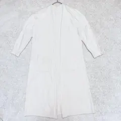 センスオブプレイス　長袖ロングカーディガン アイボリー　F