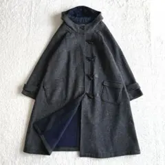 美品 オララ アコーレ ウールアンゴラニット ダッフルコート フード付きコート