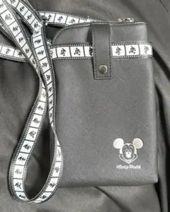 ディズニー ミッキー ショルダーバッグ モバイル用/スマホ用 ポシェット