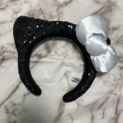 ハローキティ スパンコールカチューシャ USJ キティーちゃん指輪セット