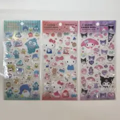 サンリオ クリアキャンディシール 3枚セット