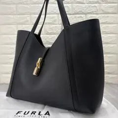 【美品・現行】FURLA　フルラ　Goccia　トートバッグ　L　ブラック