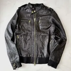 上野商会 IDEALジップ レザージャケット 90s-00s 羊革ライダース