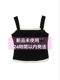 andmary Velour frill tops black ブラック - メルカリ
