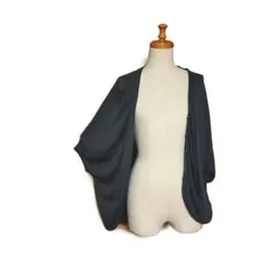 Fサイズ★ゆるっとカーデ★ドルマン５分袖★薄手ニット系