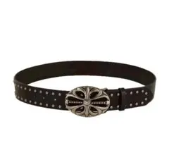 ブラックベルト　十字架 クロスバックル スタッズ　y2k グランジ