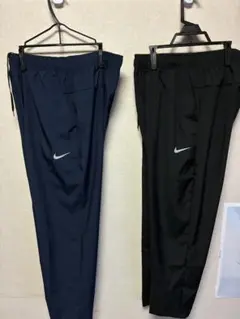 No1 NIKE DRI FITパンツＬサイズ ネイビー•ブラック2本セット売り