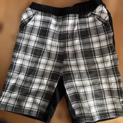 COMME CA ISM チェック柄 ハーフパンツ 130A