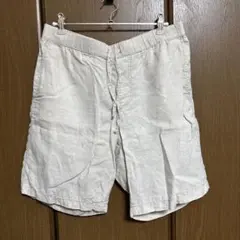 無印良麻　麻　ショートパンツ　ハーフパンツ