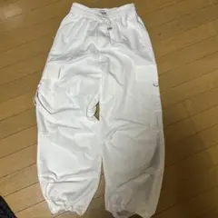 [美品] EMODA ナイロンドッキングカーゴパンツ ホワイト 裏地付