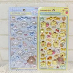 ポムポムプリン　シナモロール ボンボンドロップシール　2枚セット　正規品
