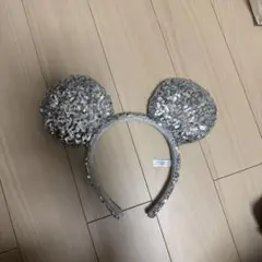 ミッキーマウス型カチューシャ シルバー