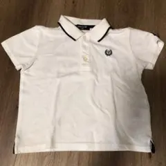 COMME CA ISM ホワイトポロシャツ 110A