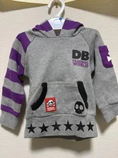 ベビードール 80サイズ グレー/紫