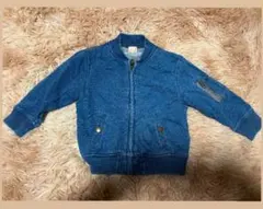 プティマイン/90cm/デニムブルー ジップアップジャケット