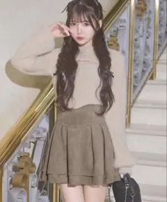 スエード美脚スカート