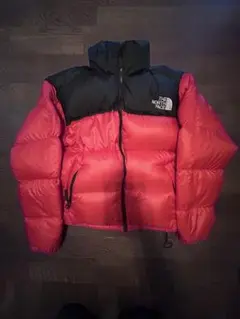 90s THE NORTH FACE ダウン　レッド\ブラック　NFOO3AS