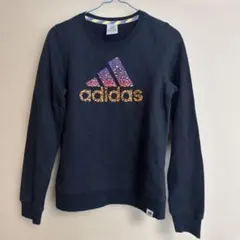 adidas 黒 トレーナー Sサイズ