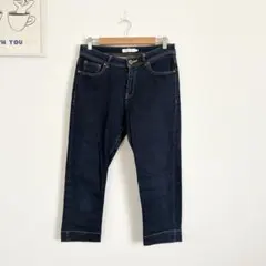 ゴールデンベア　デニムパンツ　ストレート　クロップド丈　シンプル　定番カラーのサムネイル