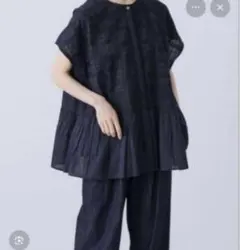 かぐれ 新品タグ付き リネンフレアブラウス アーバンリサーチ ドアーズ