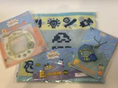 たまごっち　一番くじ　ラバーチャーム　カードホルダー　タオル