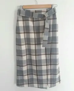 【グローバルワーク】チェックタイトスカート