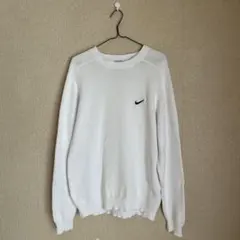 【本日限り大幅値下げ】NIKE コットン ニット ホワイト ヴィンテージのサムネイル