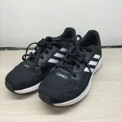 adidas スニーカー 黒　21.5cm