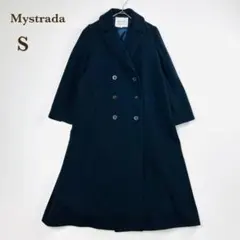 美品 Mystrada バックベルテッドコート ロング ネイビー 紺 36 S 2026年最新】mystrada バックボリュームコートの人気アイテム - メルカリ