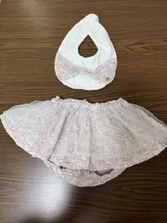 アプレレクール スカート付きブルマ 花柄 スタイセット 70～80サイズ