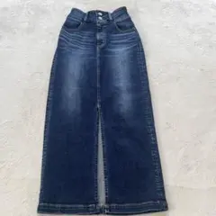 AZUL スリット入り デニムタイトスカート