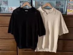 《GU》スキッパーポロシャツ2枚のサムネイル