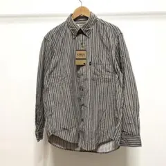 未使用/KANSAI JEANS/コットン/ストライプ/シャツ/長袖/ロゴのサムネイル