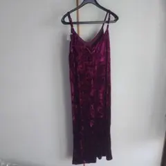 ベロア素材 キャミワンピース キャミソール ワンピース Мサイズ