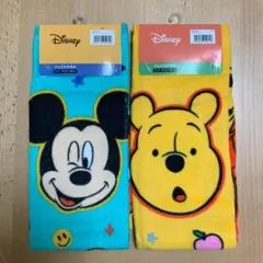 【新品】Disney ミッキー プーさん フェイスタオル 2枚セット