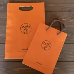 【HERMES⭐︎ショップ袋 2枚セット】