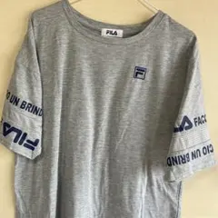 断捨離中‼️ FILA グレー Tシャツ メッシュ袖
