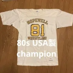 80s champion フットボールTシャツ usa製　サイズL