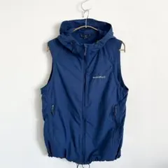 mont-bell O.D.フードベスト ブルー S 廃盤アイテム