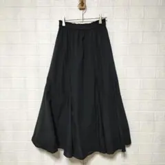 UNIQLO ユニクロ (S)　マーメイドロングスカート　ポケットあり　ブラック