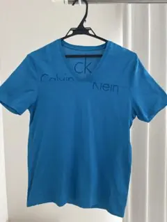 Calvin Klein VネックTシャツ M 青