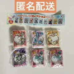 【匿名配送】サンリオ　シャカシャカフレークシール風チャーム　6点セット