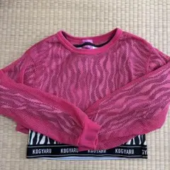 ⭐︎2枚セット⭐︎ KOGYARU ピンク メッシュ Tシャツ