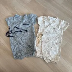 【値下中】【美品】コムサフォセット 甚平オール 50-70cm 2着