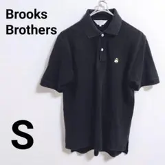 ◆良品◆ Brooks Brothers 346 金刺繍 ポロシャツ ブラックSのサムネイル